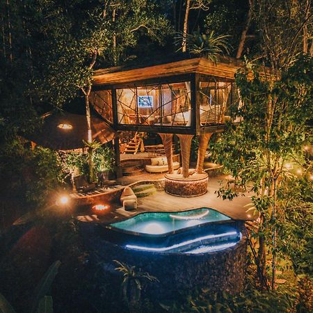 Hideout Eco Bamboo House Bali Villa Selat Екстериор снимка
