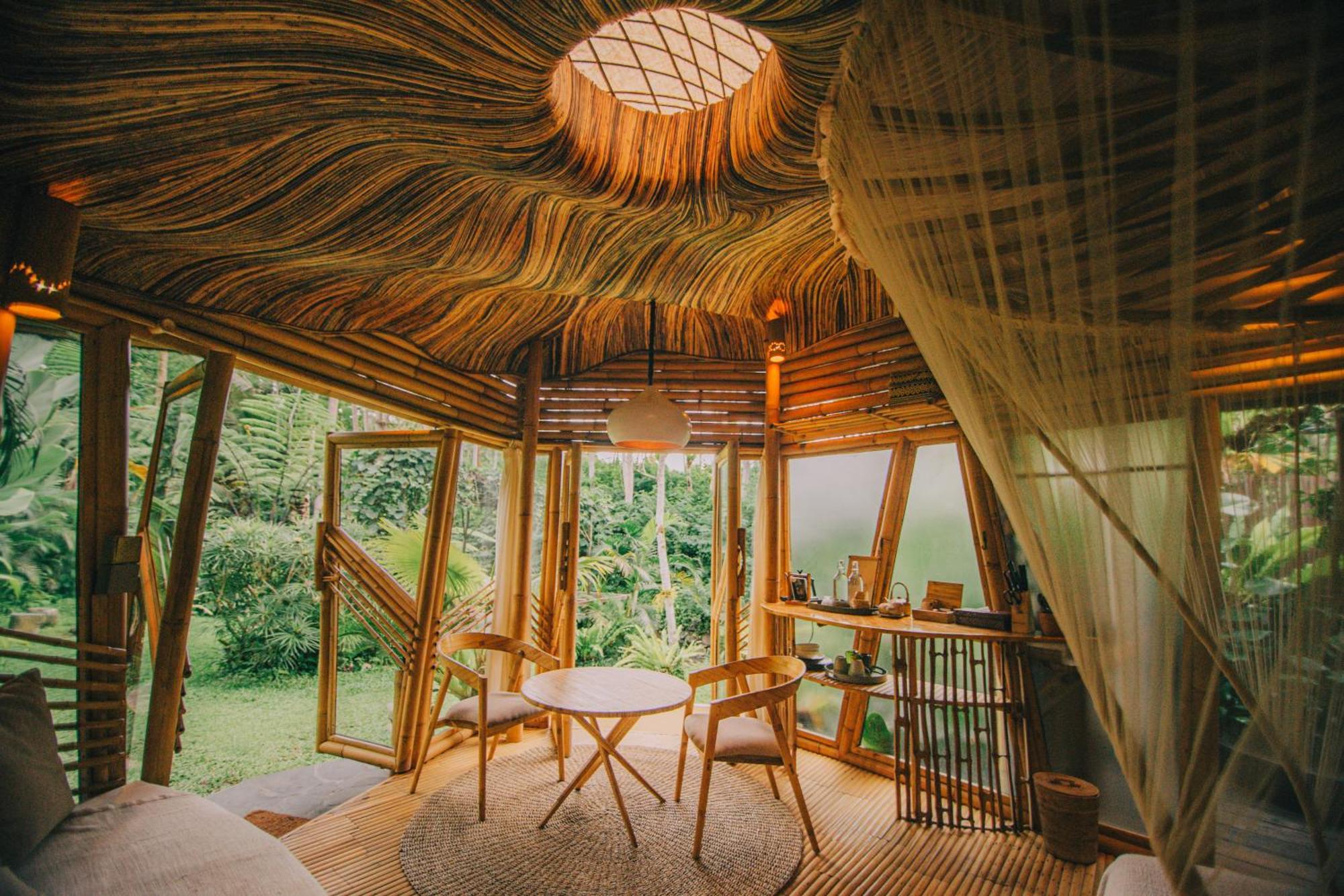 Hideout Eco Bamboo House Bali Villa Selat Екстериор снимка