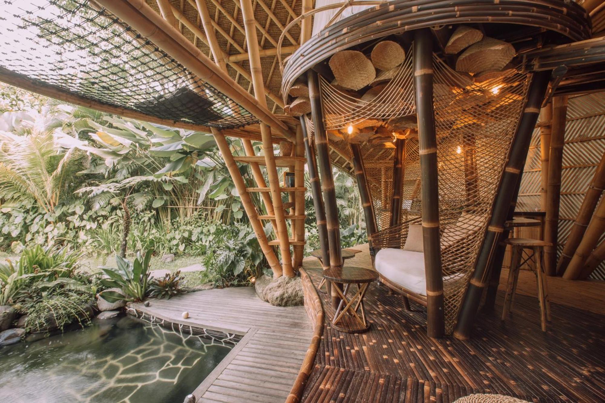 Hideout Eco Bamboo House Bali Villa Selat Екстериор снимка
