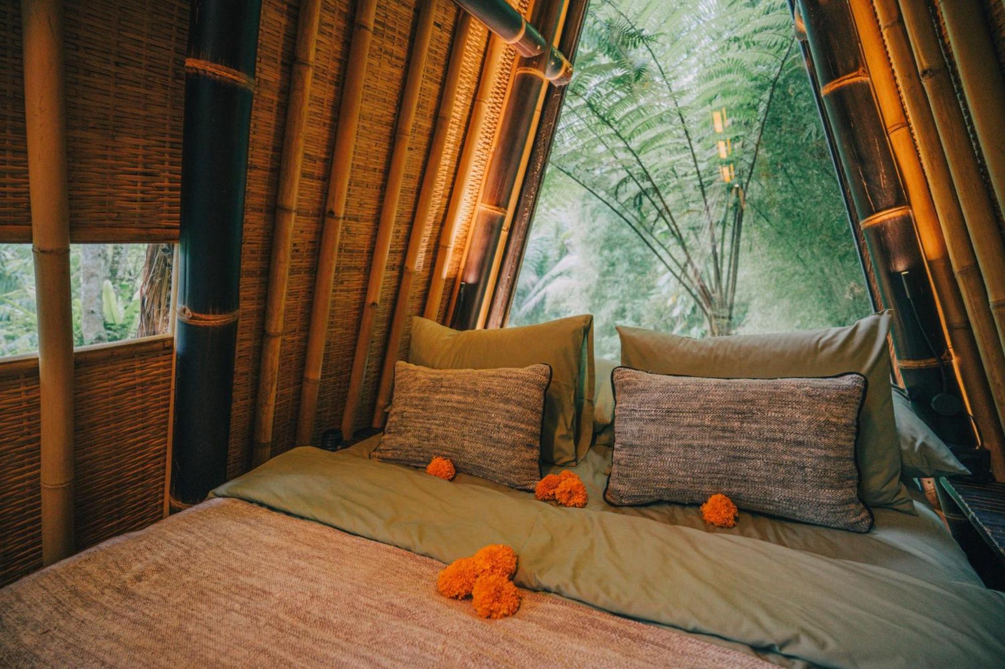 Hideout Eco Bamboo House Bali Villa Selat Стая снимка