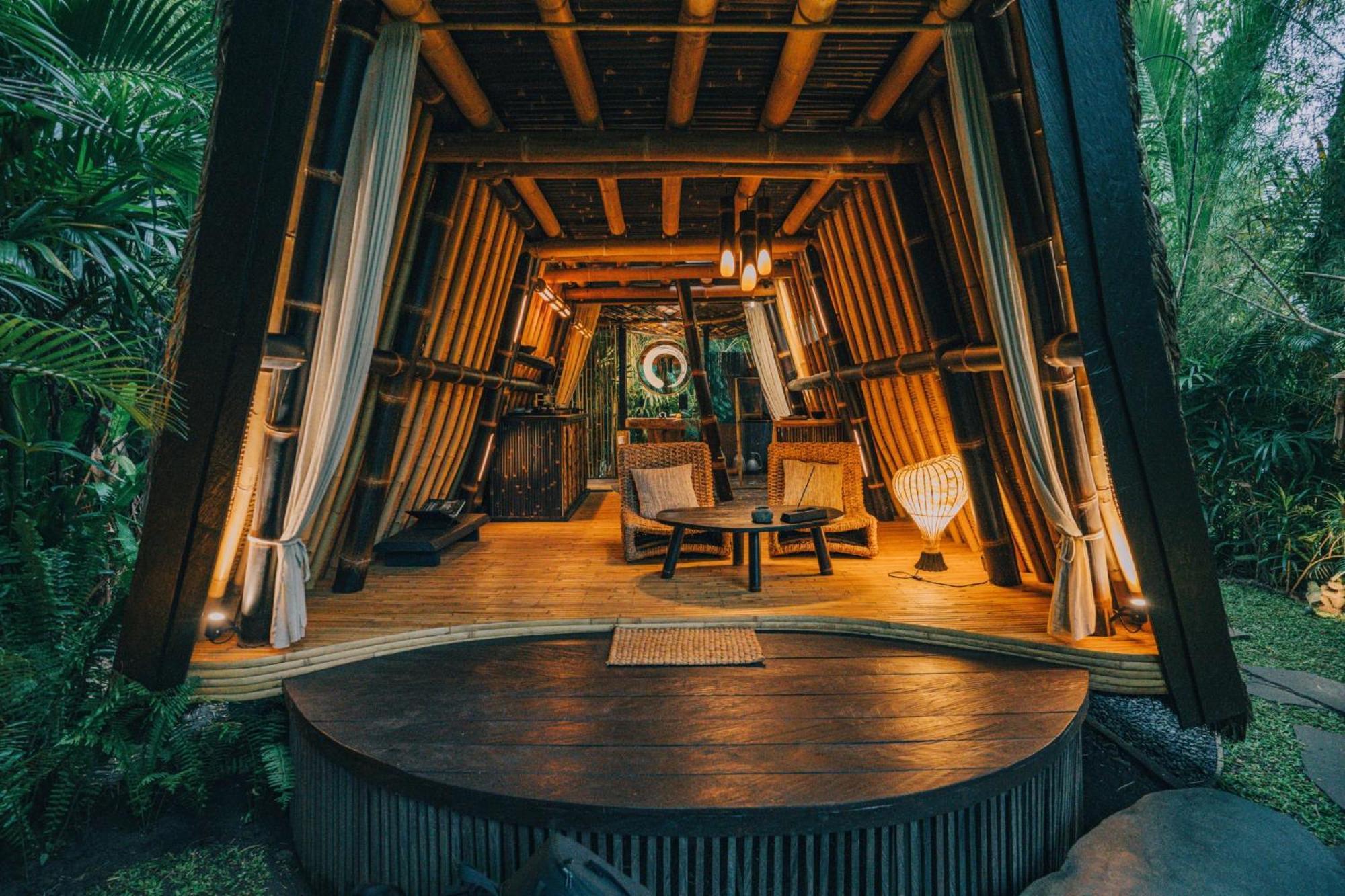 Hideout Eco Bamboo House Bali Villa Selat Екстериор снимка