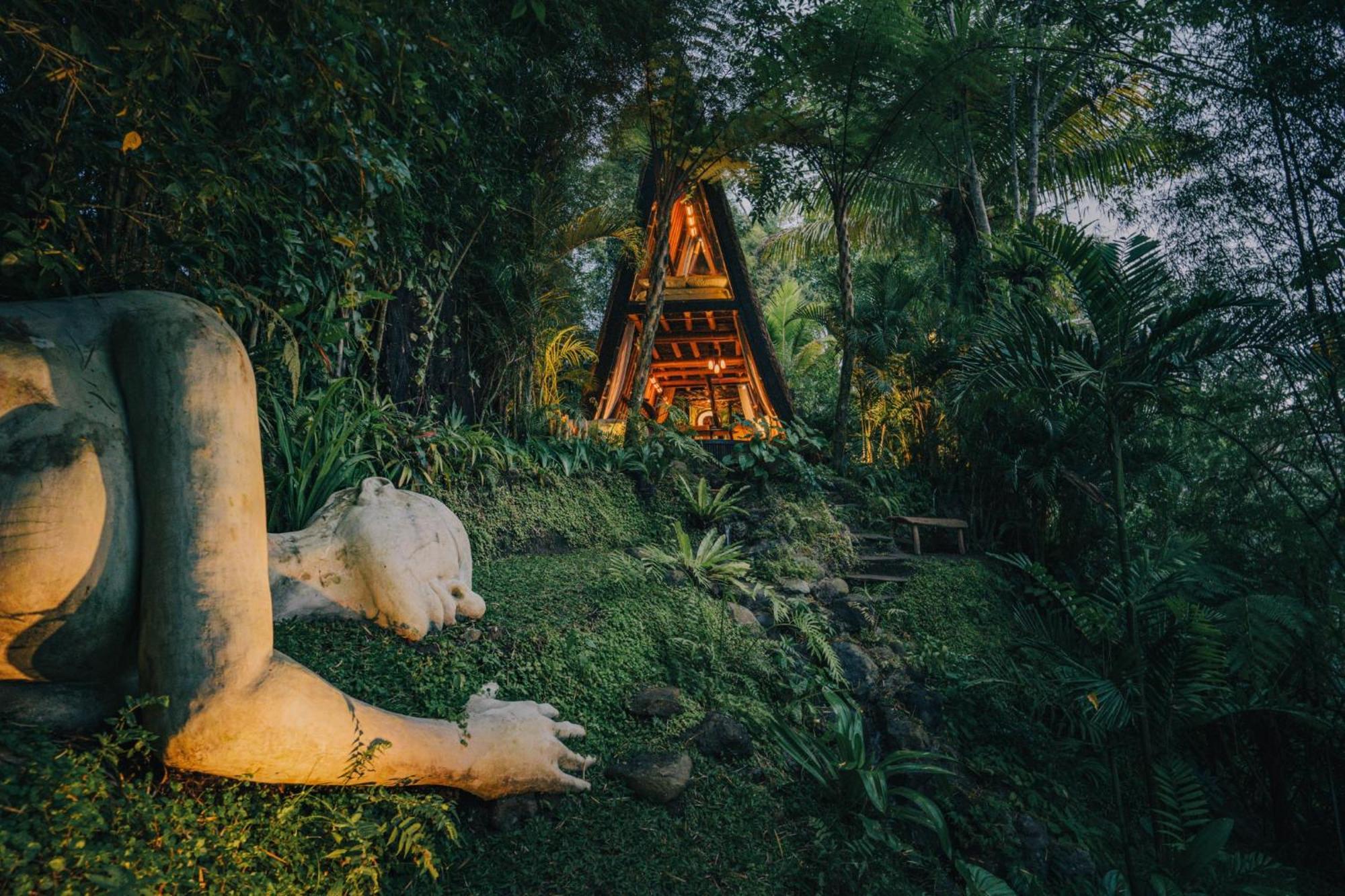 Hideout Eco Bamboo House Bali Villa Selat Екстериор снимка