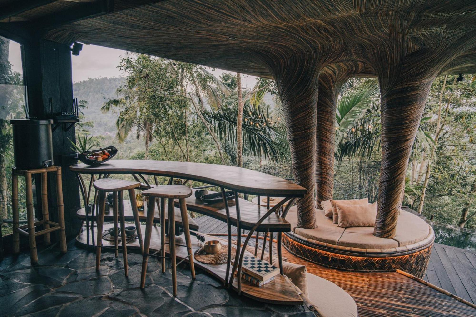 Hideout Eco Bamboo House Bali Villa Selat Екстериор снимка