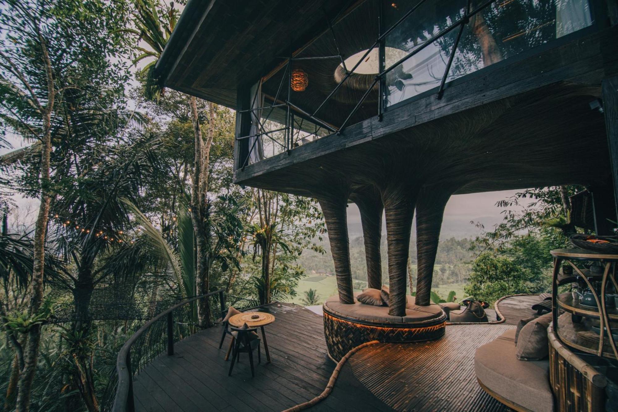 Hideout Eco Bamboo House Bali Villa Selat Стая снимка
