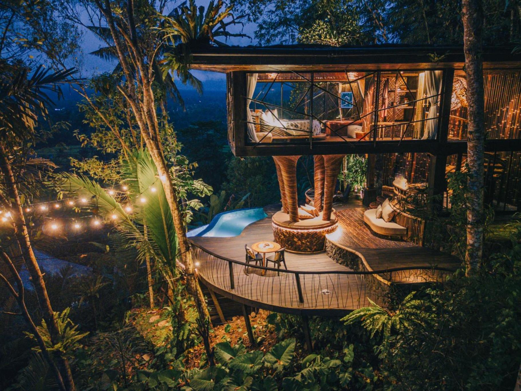Hideout Eco Bamboo House Bali Villa Selat Екстериор снимка
