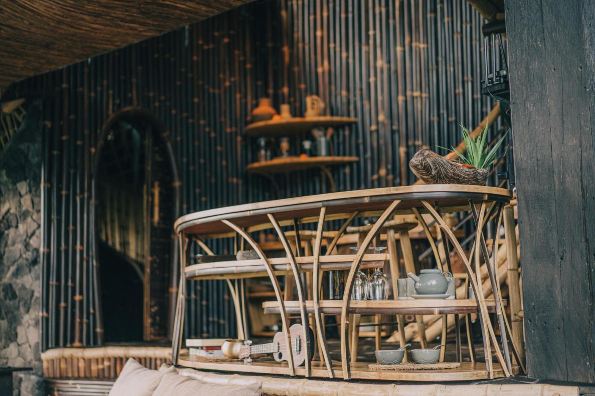 Hideout Eco Bamboo House Bali Villa Selat Стая снимка