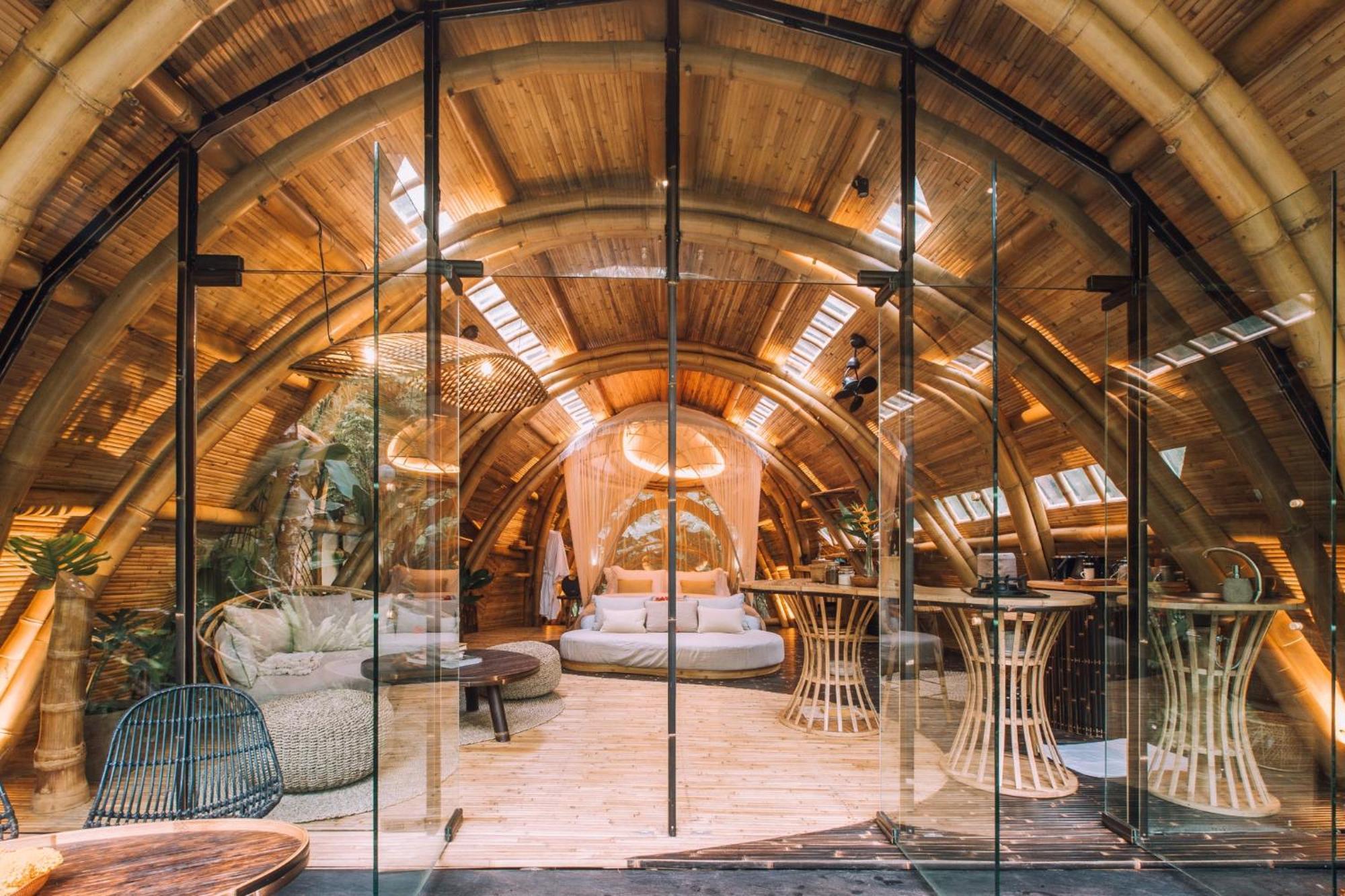 Hideout Eco Bamboo House Bali Villa Selat Екстериор снимка