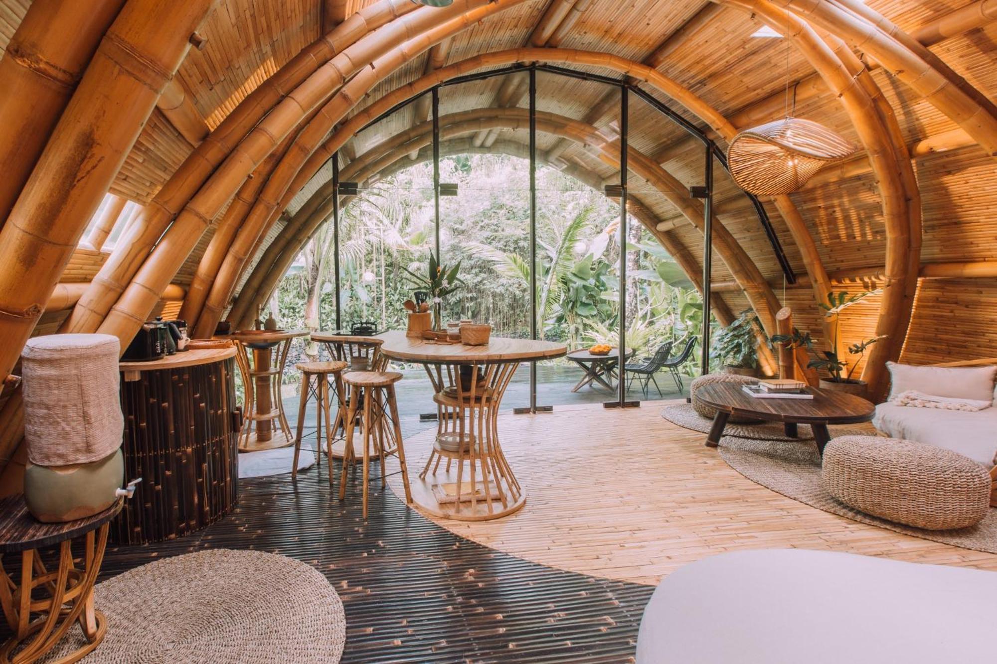 Hideout Eco Bamboo House Bali Villa Selat Стая снимка