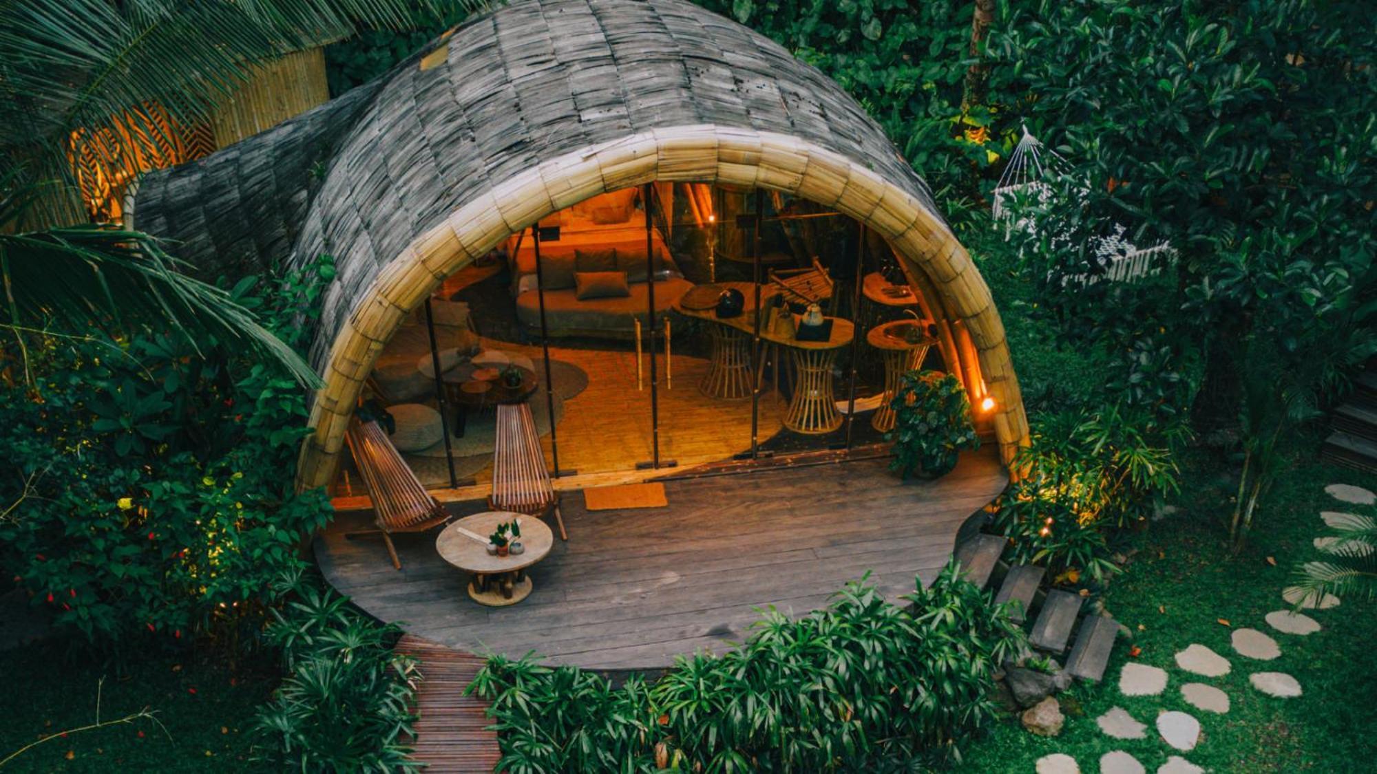 Hideout Eco Bamboo House Bali Villa Selat Екстериор снимка