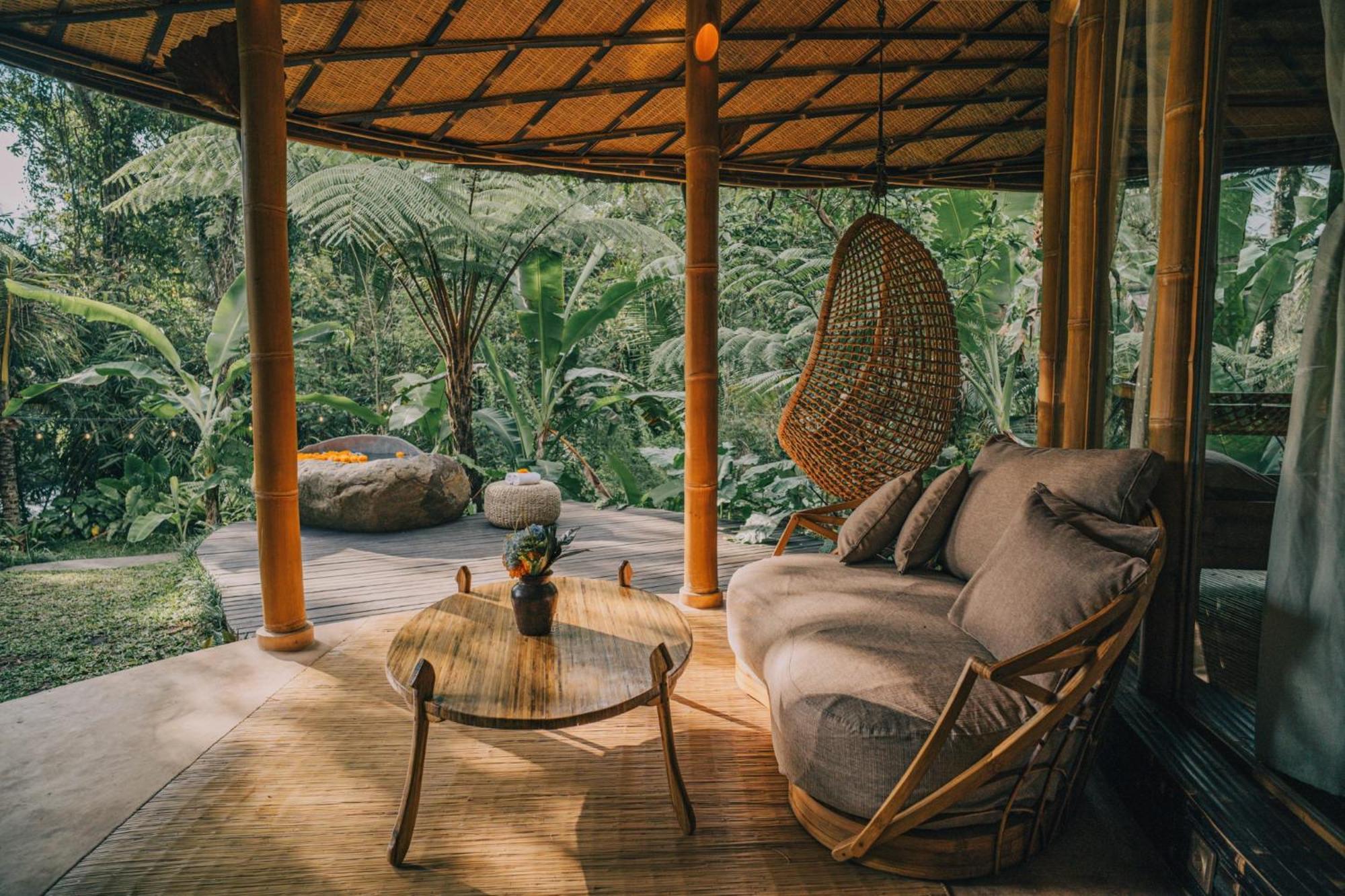 Hideout Eco Bamboo House Bali Villa Selat Стая снимка